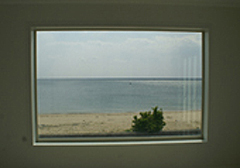 淡路島の別荘の窓