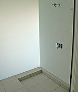 淡路島の別荘のシャワー室