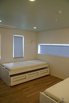 淡路島の別荘の寝室