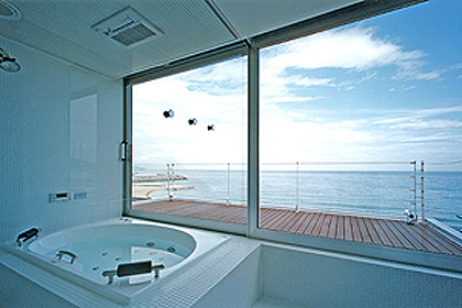 淡路島の別荘の浴室